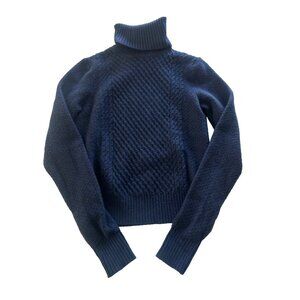 Equipment Femme Women's XS Navy Wool Cashmere Turtleneck Sweater